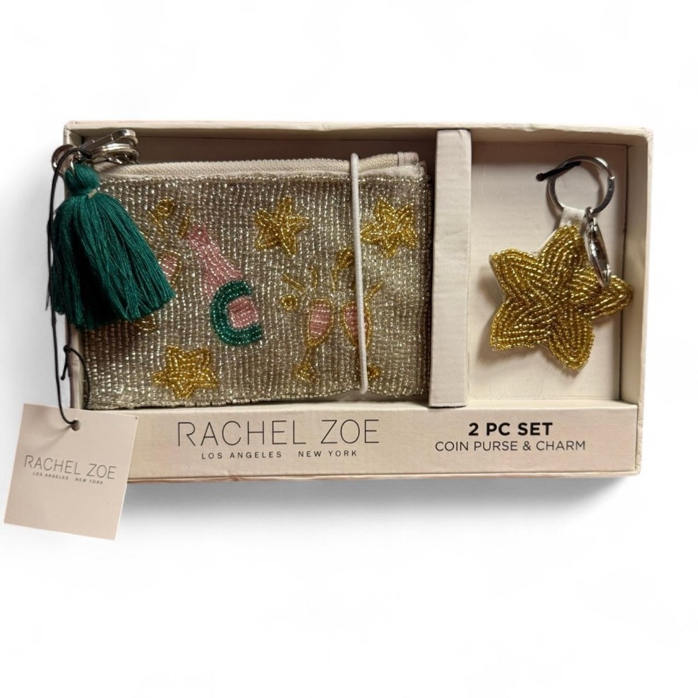 Rachel Zoe Coin Purse and Charm Set